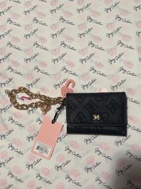 ✨ Juicy Couture Black Wallet w/ Gold Chain Charm ✨